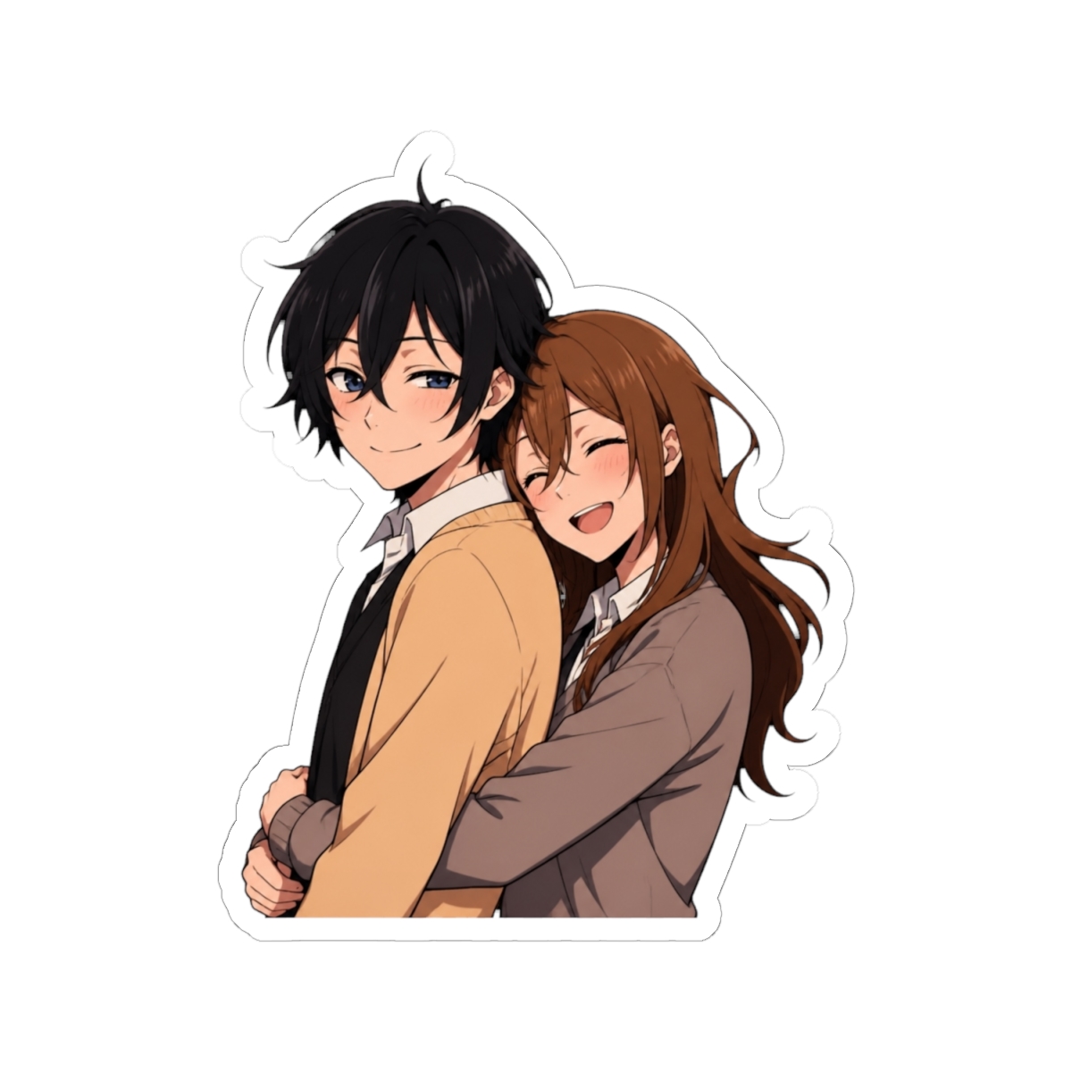 Playful Aesthetic Vinyl Sticker for Laptop, Bottle, and Gear | Horimiya - alternate angle 1, merchandise